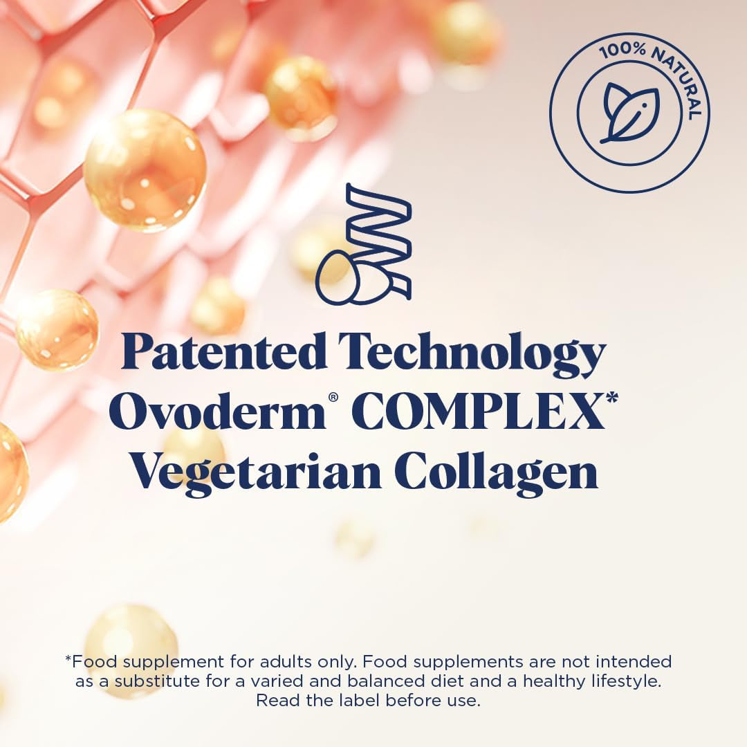 UPSA X Nourished 7-In-1 Skin Lift Collagen Gummies for Women - Vegetarian Collagen, Ovoderm® Complex, Vitamin C, Multivitamins - Collagen Supplements Skin Firmness and Smoothness - 30 Gummies