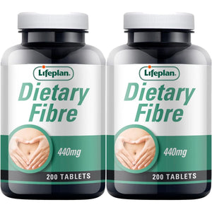 Lifeplan Dietary Fibre 440Mg 2 X 200 Tablets