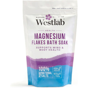 Westlab Magnesium Flakes 1Kg - Support Symptoms of Magnesium Deficiency. Soothe & Support Muscle Tension, Headaches, Insomnia, Fatigue & Cramps. Sports Injury Prevention and Rehabilitation.