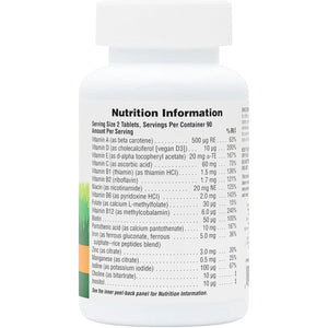 Naturesplus Animal Parade Children’S Multivitamin Assorted Flavours - Plant Based, Vegan Chewable Multivitamin for Kids - Gluten Free - 90 Animal Shaped Tablets