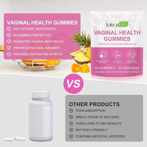 Premium Feminine Balance Gummies - Hawaiian Pineapple PH Balance Gummies for Women of All Ages, Support Women’S Health & Wellness - Immune Support - Vegan & Gluten-Free 60PCS