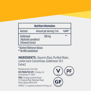 Vimergy Goldenseal, 57 Servings – Goldenseal Drops– Vegan Liquid Goldenseal Extract – Alcohol-Free Golden Seal– Formulated without Sugar or Binders – Non-Gmo & Gluten-Free (115 Ml)