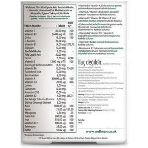 Vitabiotics Wellman Multivitamin Tablets for Men over 50 Years, Wellman