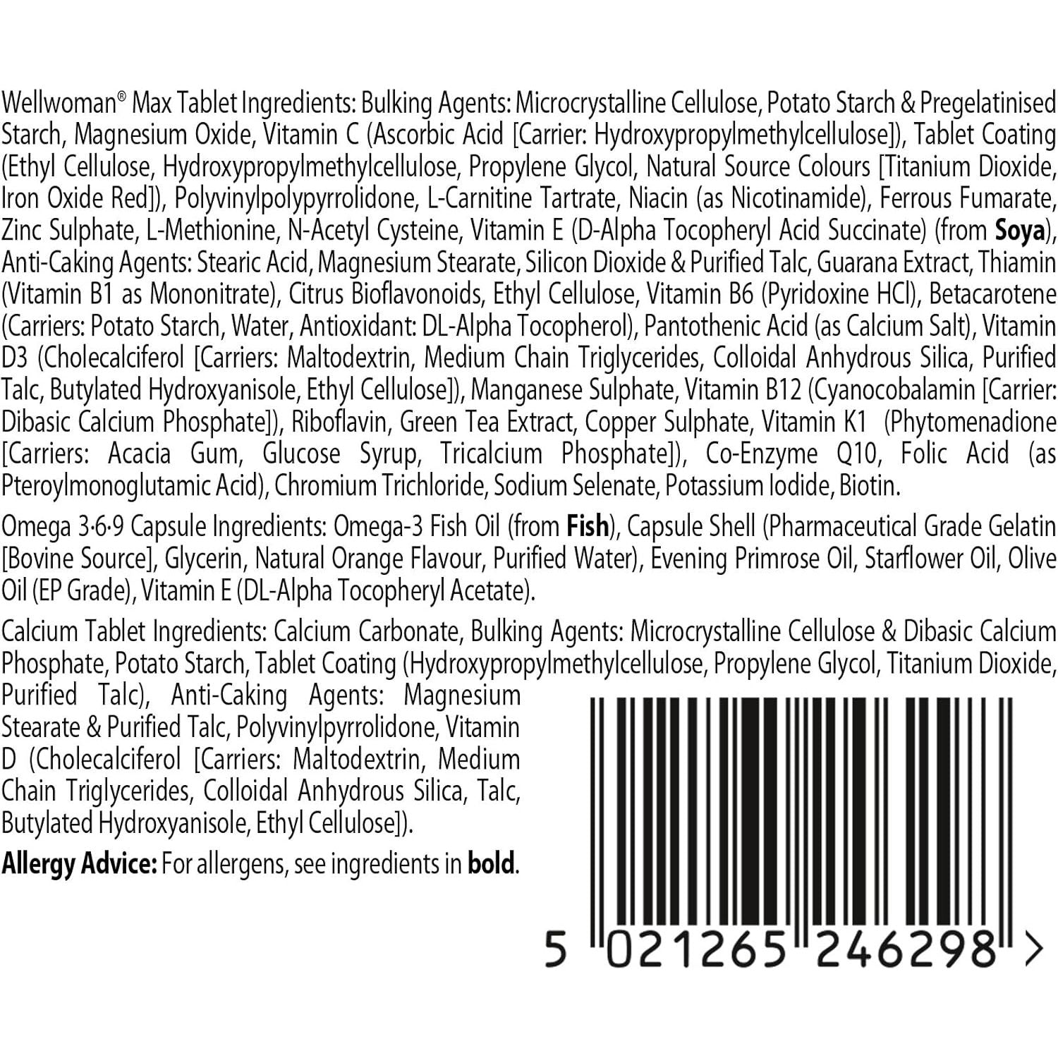 Wellwoman Max, Beauty Supplements, Maximum Support Formula for Women Wanting to Boost Energy, Immune System and Bone Health, 84-Multivitamin Tablets by Vitabiotics