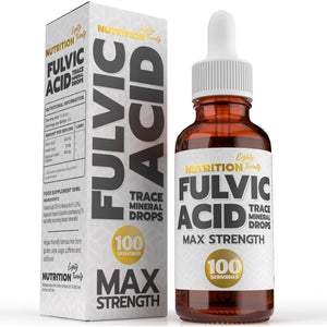 Fulvic Acid Trace Minerals - Max Strength - 100 Day Supply - 50Ml - Nutrition Eighty Twenty