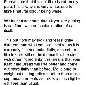Yourhealthstore® Premium Oat Fibre 250G, Extra Light and Fluffy, Great for Keto King Bread, Vegan, Produced in the EU, (Recyclable Pouch)
