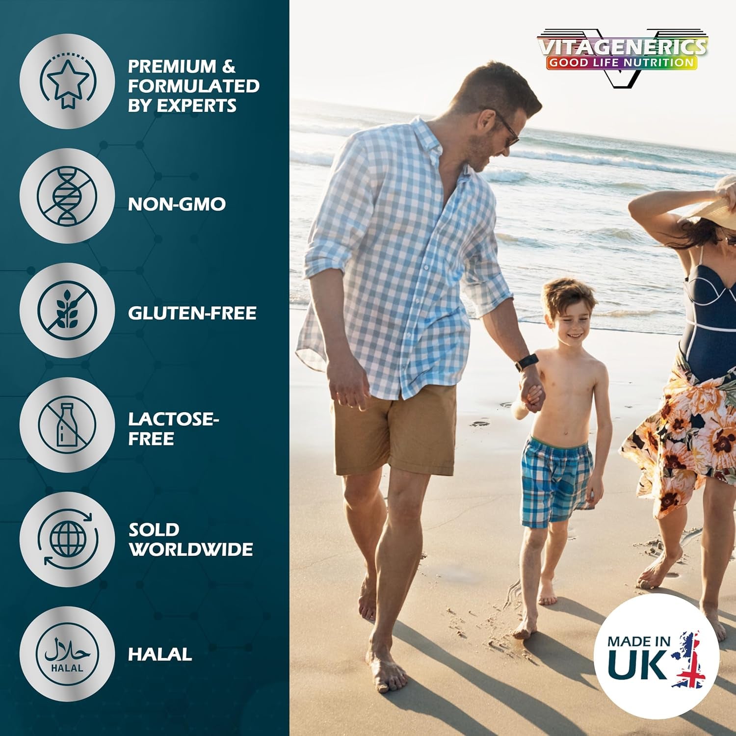 VITAGENERICS Fitman High Strength Multivitamin & Minerals | 30 Tablets| with Zinc, Iron, Biotin, Vitamin D, Magnesium, B-Complex & More! UK Made Supplement for Men