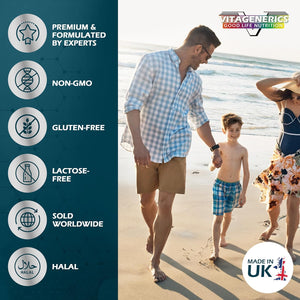 VITAGENERICS Fitman High Strength Multivitamin & Minerals | 30 Tablets| with Zinc, Iron, Biotin, Vitamin D, Magnesium, B-Complex & More! UK Made Supplement for Men