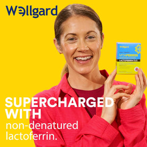 Wellgard Vitaferrin – Triple Action Immune Supplement Colostrum Lactoferrin, Zinc & Vitamin C, Immunity Supplement, 30 Capsules