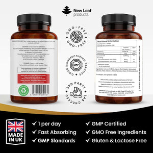 Cod Liver Oil Softgels 1000Mg - 180 Cod Liver Soft Gels High Strength Softgels- Cod Liver Oil Rich in Omega 3 EPA DHA Fatty Acids + Vitamins a & D, High Strength Fish Oil - UK Made, by New Leaf