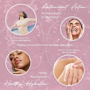 Known Delicious Marine Collagen Gummies - 500Mg Collagen, Vitamin A, C - Skin Support - Natural Pomegranate Flavour - 60 Gummies, 2 Months Supply