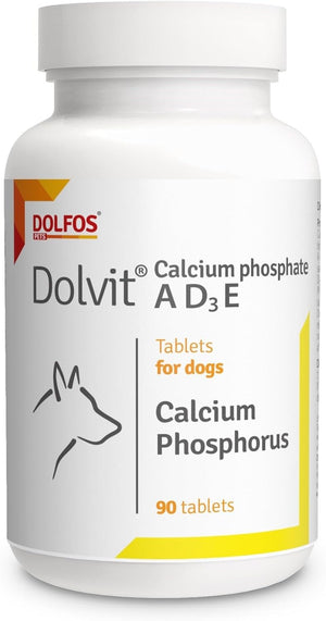 Ankhpets Dolvit Calcium Phosphate a D3 E 90 Tablets Puppy Adult Pregnant Nursing Dogs