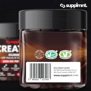 Creatine Gummies 5000Mg 120Ct Max Strength Muscle Growth/Recovery Supplements for Men & Women Creatine Monohydrate, B12 & L-Taurine Vegan Gym Pre Workout Chewable Gummies, 1 Month Supply (Cola)