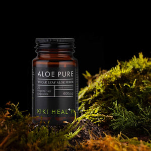 KIKI Health - Aloe Pure Capsules - 100% Freeze-Dried Aloe Ferox - Natural Digestive Cleanse & Gut Health Support - Bowel & Intestinal Health - Toxin Flush & Detox Supplement - 20 Capsules