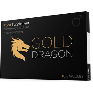 Gold Dragon Strong Ginseng Complex (10 Capsule) - 500MG - Premium Enhanced Energy, Stamina & Endurance, 100% Safe & Natural - Fast Acting Performance