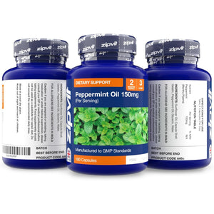 Zipvit Peppermint Oil Capsules 150Mg, 180 Peppermint Capsules