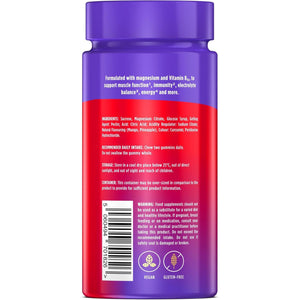 Wellgard Magnesium Gummies – Vegan Magnesium Gummies, Supports Muscle, Immunity, Electrolyte Balance, and Energy