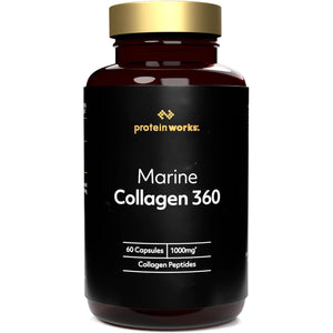 Marine Collagen Capsules - High Strength Collagen Supplements for Women & Men - 1000Mg - Collagen Peptides - 60 Capsules (Not Collagen Powder/Collagen Tablets) - Protein Works