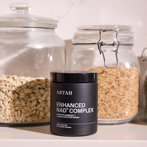 ARTAH Enhanced NAD+ Complex – Nicotinamide Riboside, Niacin, Resveratrol & Phytonutrients, 60 Vegan Capsules, Mental Clarity, Recovery & Longevity Formula – 30‑Day Supply