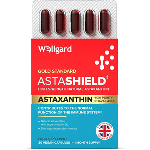 Wellgard Vegan 8Mg Astaxanthin Supplement - Natural Astaxanthin, Not Synthetic, High-Strength Astaxanthin with Vitamin D3