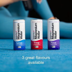 Betteryou Magnesium Mineral Water, Hydrate, Rapid Replenishment for Exercise Recovery and Stress Relief, Boosts Cellular Fuel, Magnesium Glycinate with Citrus and Botanicals, Pack of 12, 250 Ml