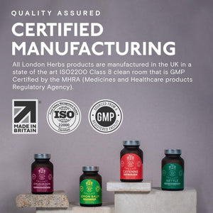 Organic Stinging Nettle Root Extract 2000Mg | High Strength 4:1 Extract Stinging Nettle Supplement | 60 Vegan Capsules | Made in the UK | Sustainably Packaged & Produced