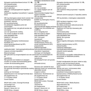 Hepatica Astragalus 6,000Mg | 15:1 Extract (400Mg) | 120 Vegan Capsules | 20% Polysaccharides | High Strength Immune & Energy Support | 3Rd Party Lab Tested