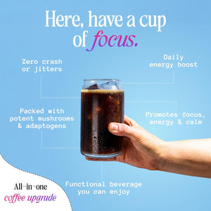 Spacegoods Rainbow Dust 240G | 30 Servings | Flavoured Mushroom Coffee | 120Mg of Natural Caffeine | Lions Mane, Chaga, Ashwagandha & Vitamin B5| Sharper Focus, Energy & Calm | Coffee