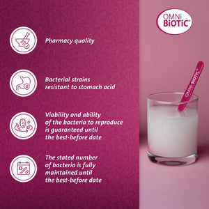 Omni Biotic PANDA | 30 Sachets (90 G) | a Good Start for Mother and Child | Use during Pregnancy and from Birth Onwards for Babies | Powder | Vegan | Gluten-Free | Lactose-Free | Halal | for Daily Use