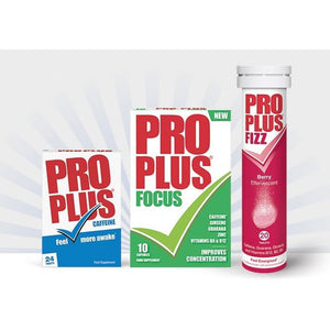 Pro plus Focus 10 Capsules - Caffeine - Ginseng - Guarana - Zinc - Vitamins B6 & B12