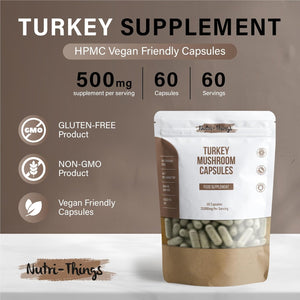 Turkey Mushroom Capsules (Pack of 60)