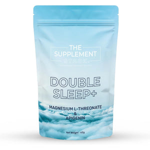 The Supplement Stack - Double Sleep+ - Magnesium L-Threonate & Apigenin - Natural Bedtime Stack for Deep Sleep, Night-Time Relaxation & Recovery - UK Company