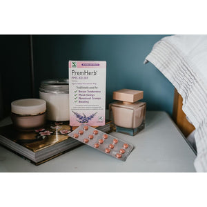 Schwabe Pharma - Premherb PMS Relief - Agnus Castus Fruit Extract 4Mg - Traditionally Used for Relief of Breast Tenderness, Mood Swings, Menstrual Cramps, Bloating - 30 Tablets