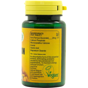 Veganicity Chelated Iron : Mineral Supplement : 90 Tablets
