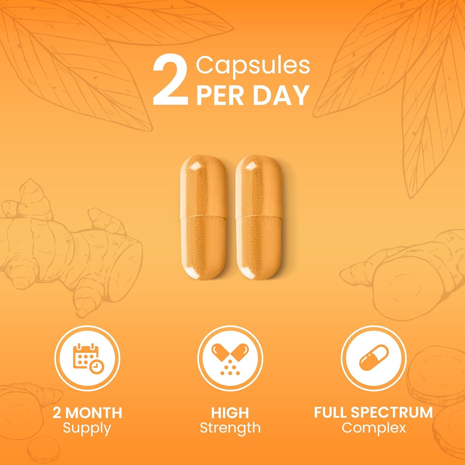 7-In-1 Turmeric and Black Pepper Capsules W/Glucosamine and Chondroitin High Strength | Made in the UK | High Absorption Tumeric Supplement | Glucosamine Sulphate & Turmeric Tablets | 120 Capsules