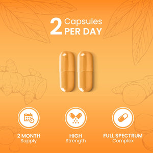 7-In-1 Turmeric and Black Pepper Capsules W/Glucosamine and Chondroitin High Strength | Made in the UK | High Absorption Tumeric Supplement | Glucosamine Sulphate & Turmeric Tablets | 120 Capsules