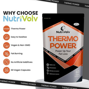 Thermopower 1000Mg | Thermogenic Fat Burner Increased Energy & Boost Performance | 60 Capsules