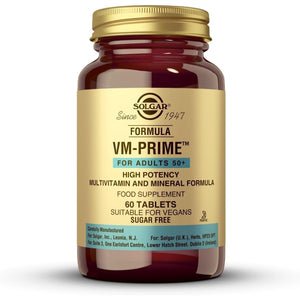Solgar Formula Vm-Prime for Adults 50 plus Tablets - Pack of 60 - for Daily Health and Wellbeing - Smaller Easier-To-Swallow Tablets -Vegan and Gluten Free