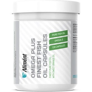 Omega 3 plus Finest Fish Oil Capsules – 600Mg, 315 EPA & 210 DHA - Micro Distilled Omega 3 Fish Oil - Orange Flavour (No Fish Odour or Taste) - 120 Capsules