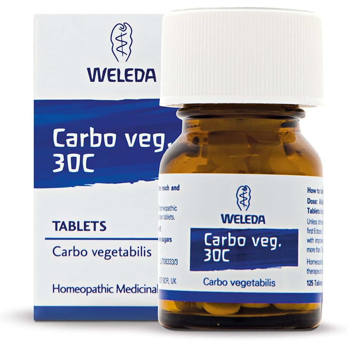 Weleda Carbo Veg 30C - Pack of 125 Tablets