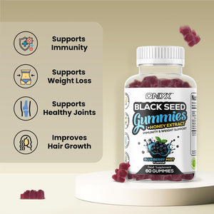 Black Seed Oil 2000Mg Gummies - Natural Immune Support & Antioxidant Boost - 60 Vegan Gummys