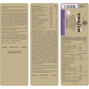 Solgar Omnium Multivitamin Tablets - Rich in Antioxidants and Minerales - Vitamines A, B, C, D, E & K - Health Supplement - Ideal for Athletes - Helps against Fatigue - Pack of 30