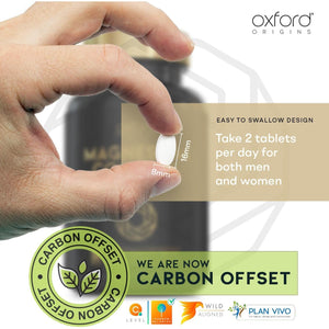 Advanced Magnesium Complex with Vitamin B6 | Made in the UK | Magnesium Supplements for Restless Leg Syndrome Relief, Leg Cramps & Sleep | Mag Citrate, Oxide & VIT B6 | 60 Capsules