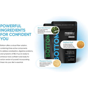 Friend of Dorothy - Bottom Fiber Supplement for Effortless Prep Time - Helps Promote Digestive Regularity - Psyllium Husk Based - for Men Who Bottom, 120 Capsules