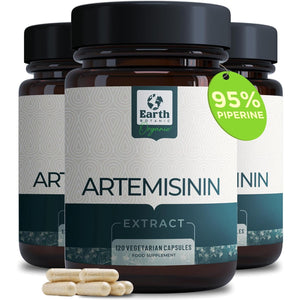 Earth Botanic Organic Artemisinin (Artemisia Absinthium) with Piperine - 120 Vegan Capsules Supports Immunity -60 Days Supply - Non-Gmo, Gluten Free, No Additives