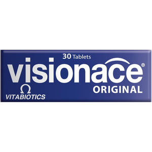 Visionace Original One-A-Day Formula Tablets to Support Vision Acuity and a Healthy Vision, by Vitabiotics