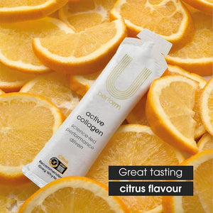 U Perform - Sports Muscle Recovery Supplement - High Protein Liquid Collagen Drink - Great for Joints Repair - Citrus Tasting and Natural Ingredients Based (8000Mg) (14 Sachets)