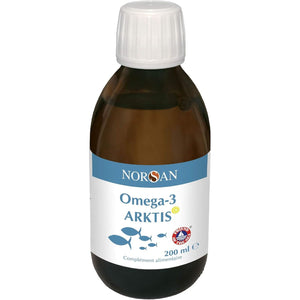 Cod Liver Oil, High in EPA & DHA, NORSAN Arktis, Natural Fish Oil, 200 Ml Bottle