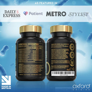 Advanced Probiotics for Gut Health | Made in the UK | Scientifically Formulated Pre & Probiotic Gut Health Supplements | Capsules with 5 Billion Bacterial Cultures, 100 Billion Cfu/G | 60 Capsules