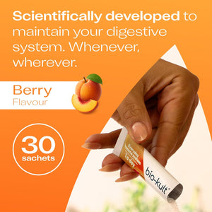 Bio-Kult Everyday Fast Dissolves Powder for Gut Health | 3B CFU + Vitamins C & D | Daily Digestive Support | Peach Flavour | 30 Sachets